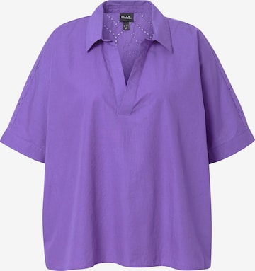 Ulla Popken Blouse in Lila: voorkant