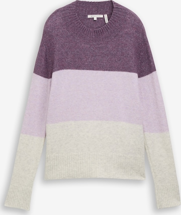 Pull-over TOM TAILOR DENIM en violet : devant