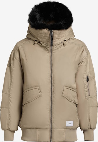 khujo Winter Jacket 'Cela' in Beige: front