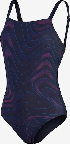 SPEEDO Sportbadeanzug in Blau: Vorderseite