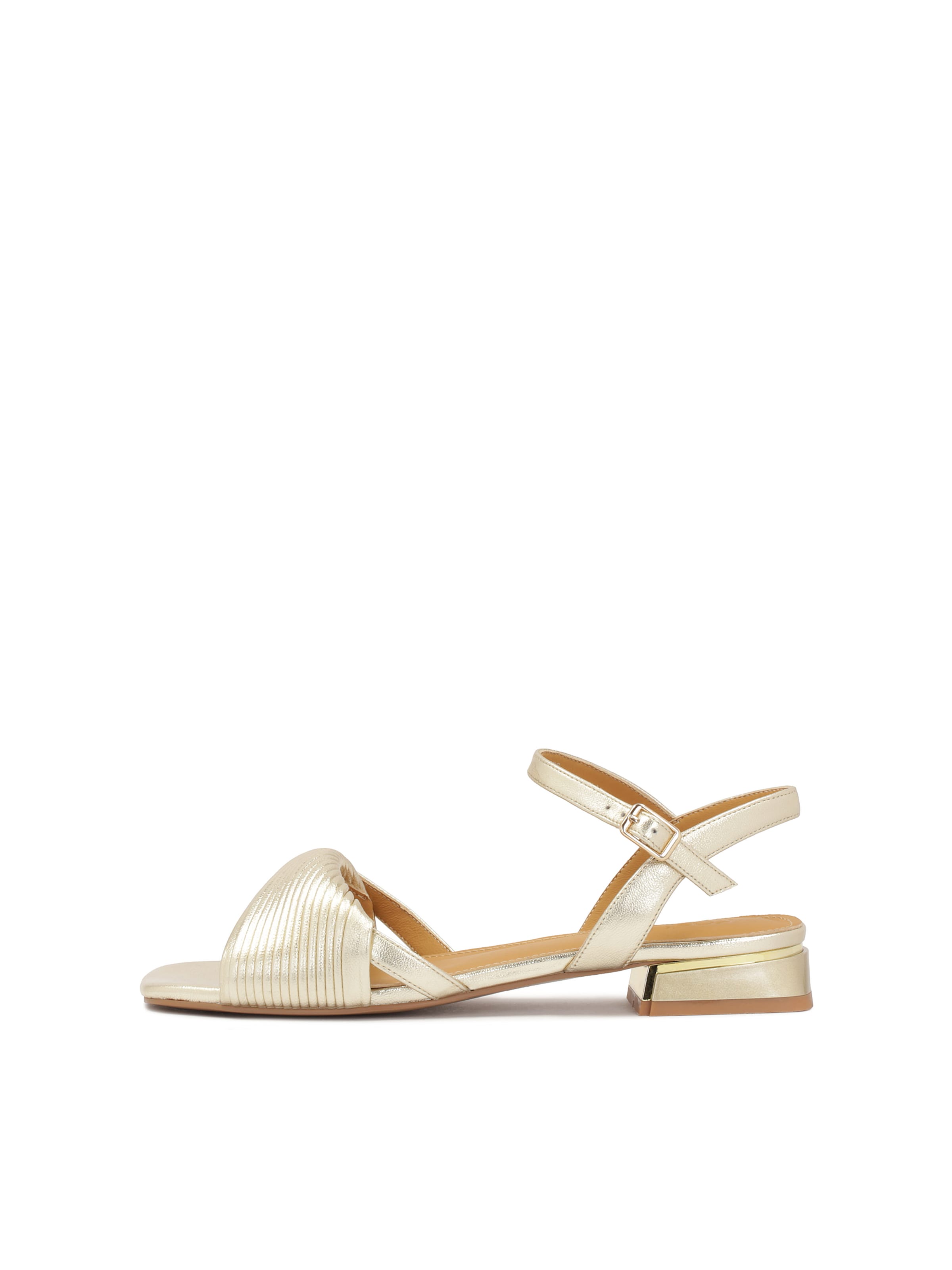 Kazar Strap Sandals in Gold: front