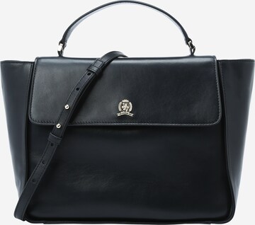 TOMMY HILFIGER - Bolso de mano 'Crest' en negro: frente