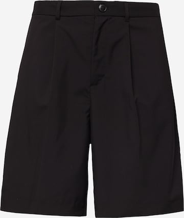 WEEKDAY Pleat-Front Pants 'Uno' in Black: front