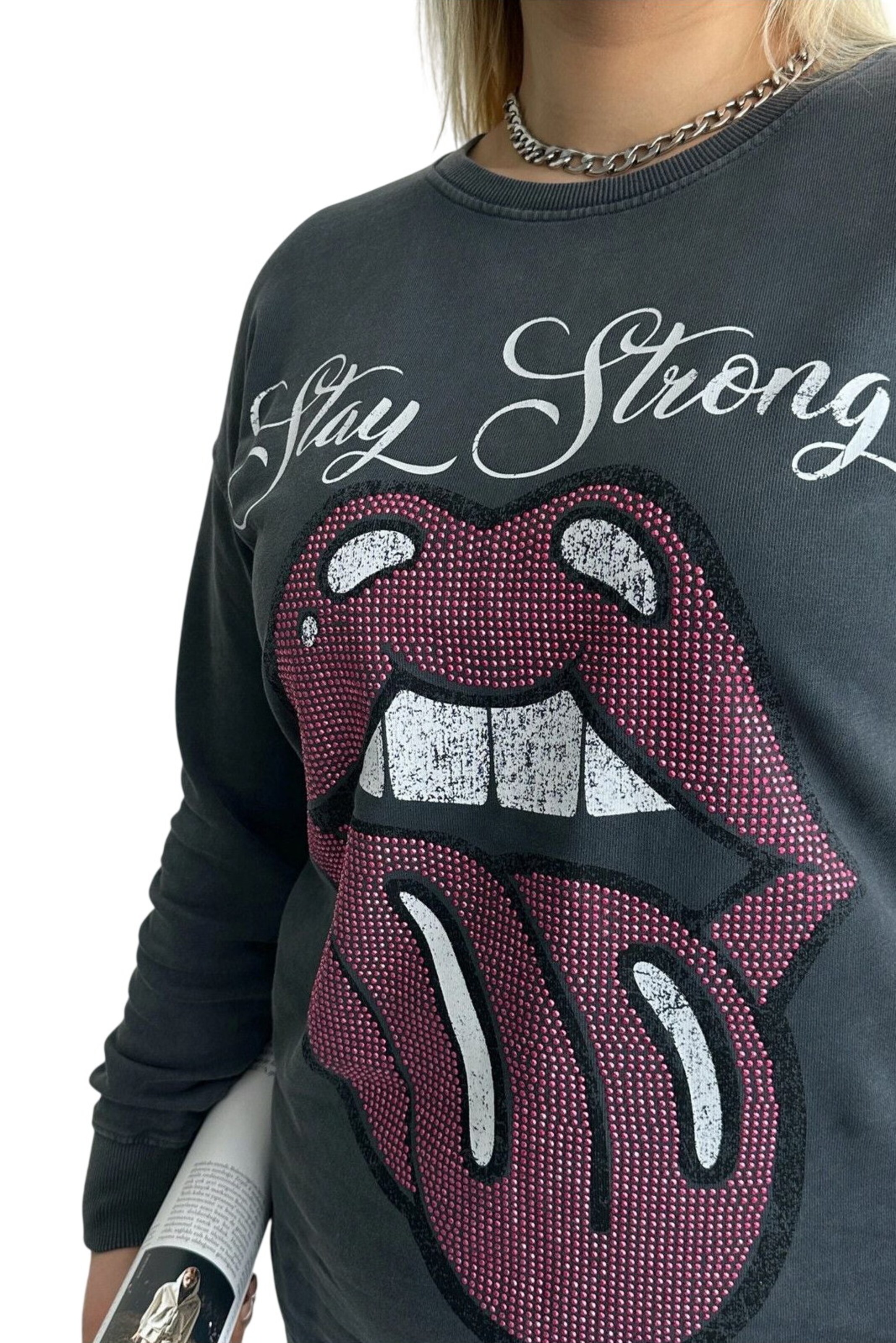 Stil Diva Sweatshirt in Grau