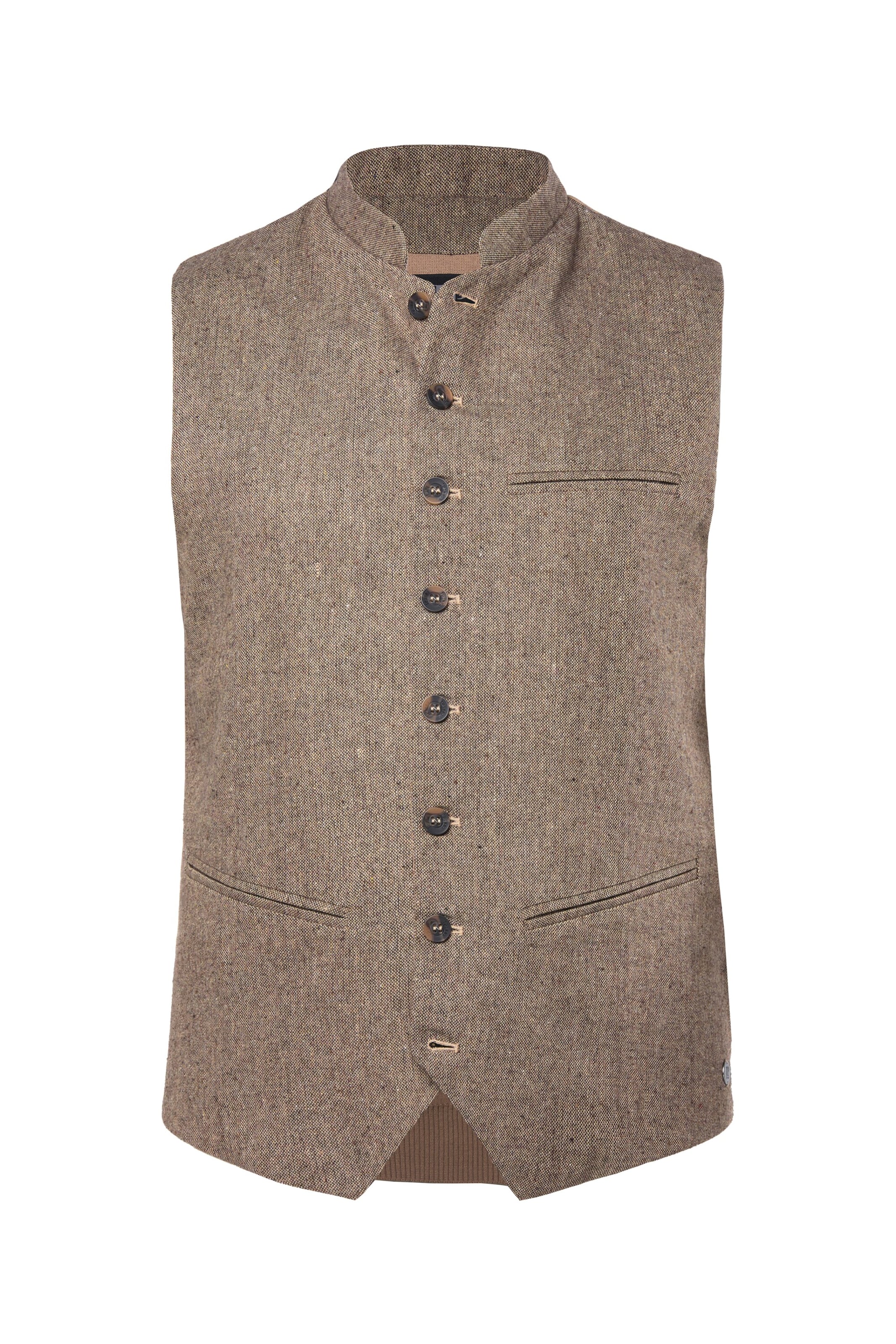 JP1880 Vest in Beige: front