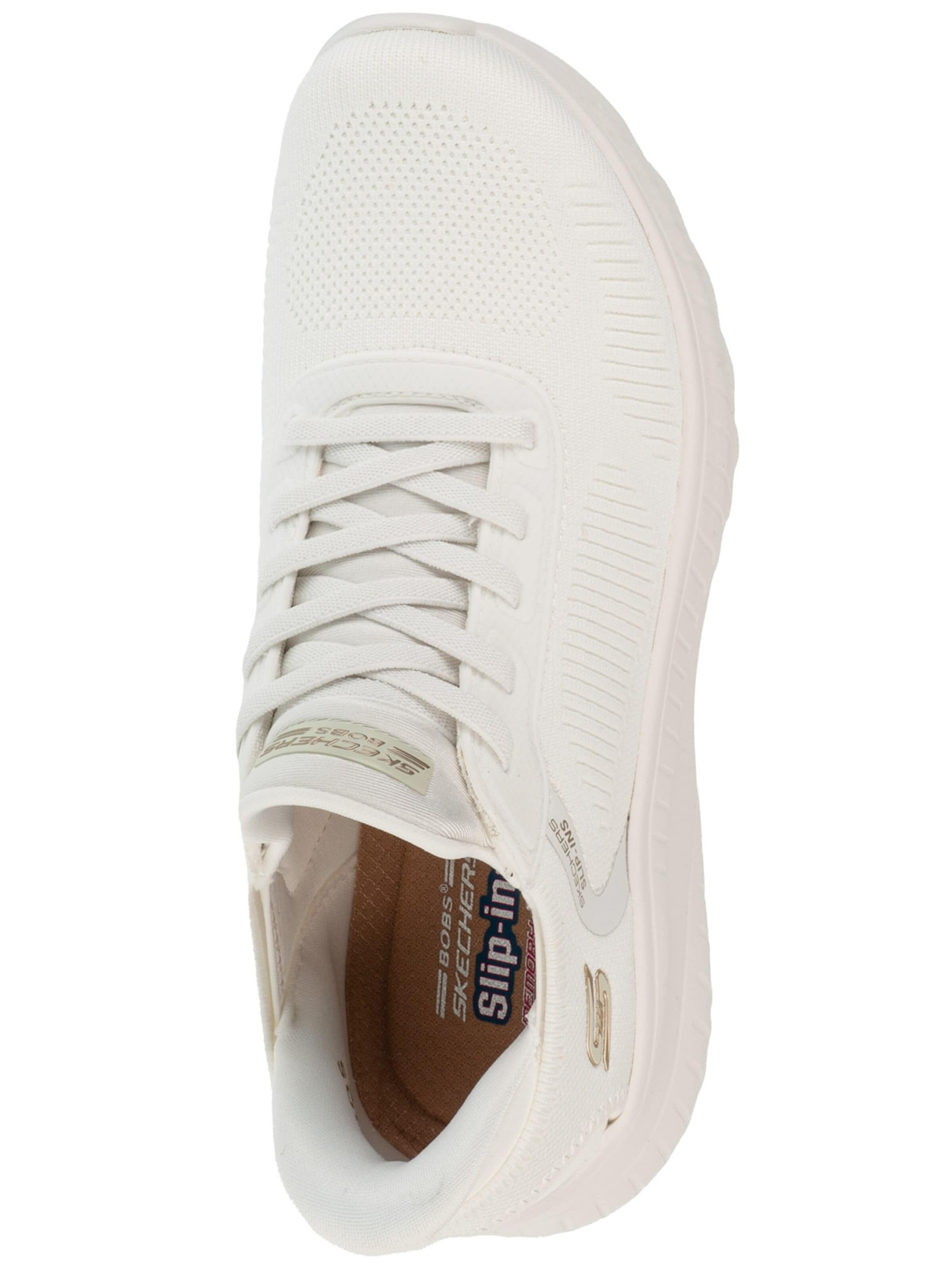 Baskets basses 'Slip-Ins: BOBS Sport Squad Chaos - Current Muse' SKECHERS en blanc