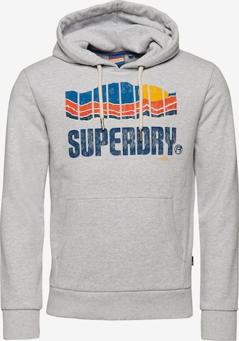 Sweat-shirt Superdry en bleu : devant