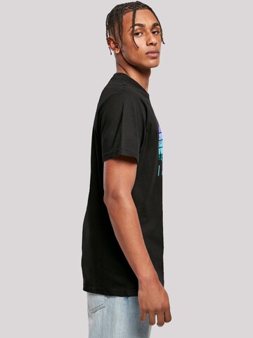 T-Shirt 'I Believe UFO Alien Raumschiff Retro' F4NT4STIC en noir