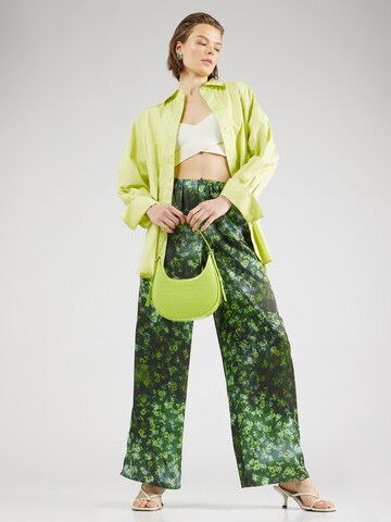 TOPSHOP Wide leg Trousers in Green