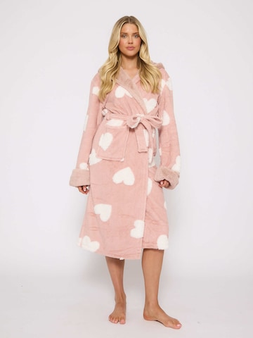 Loungeable Long Bathrobe in Pink