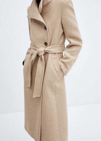 MANGO Between-Seasons Coat 'Sirenita' in Beige