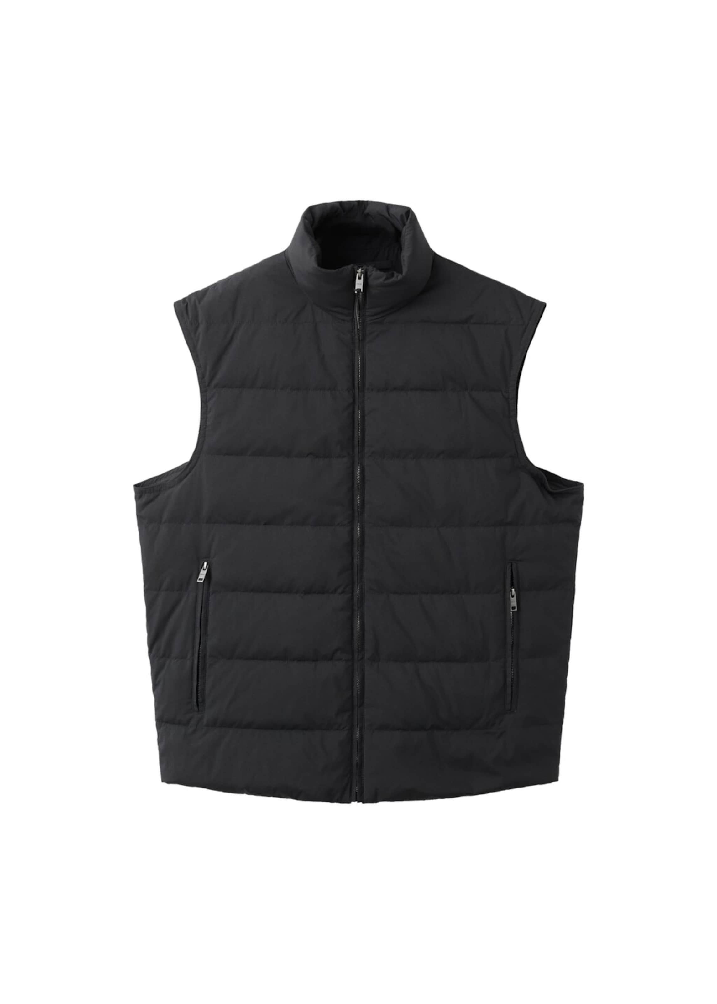 MANGO MAN Vest 'Mirlost' in Black: front