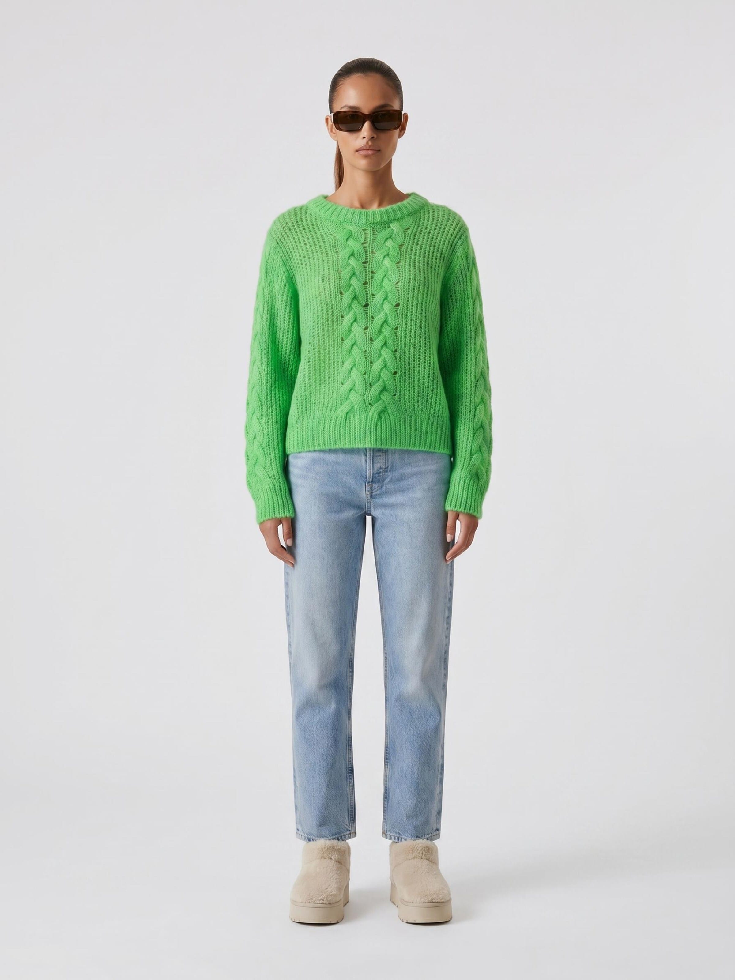 Pullover 'Louisa' di americandreams in verde