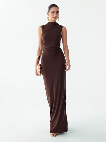 BWLDR Kleid  'LYRAH' in Braun: Vorderseite