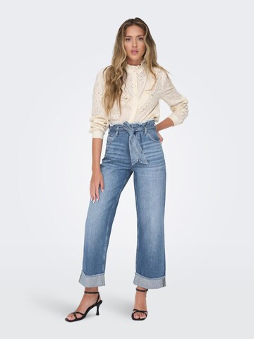 ONLY Wide leg Jeans 'MADDIE' i blå