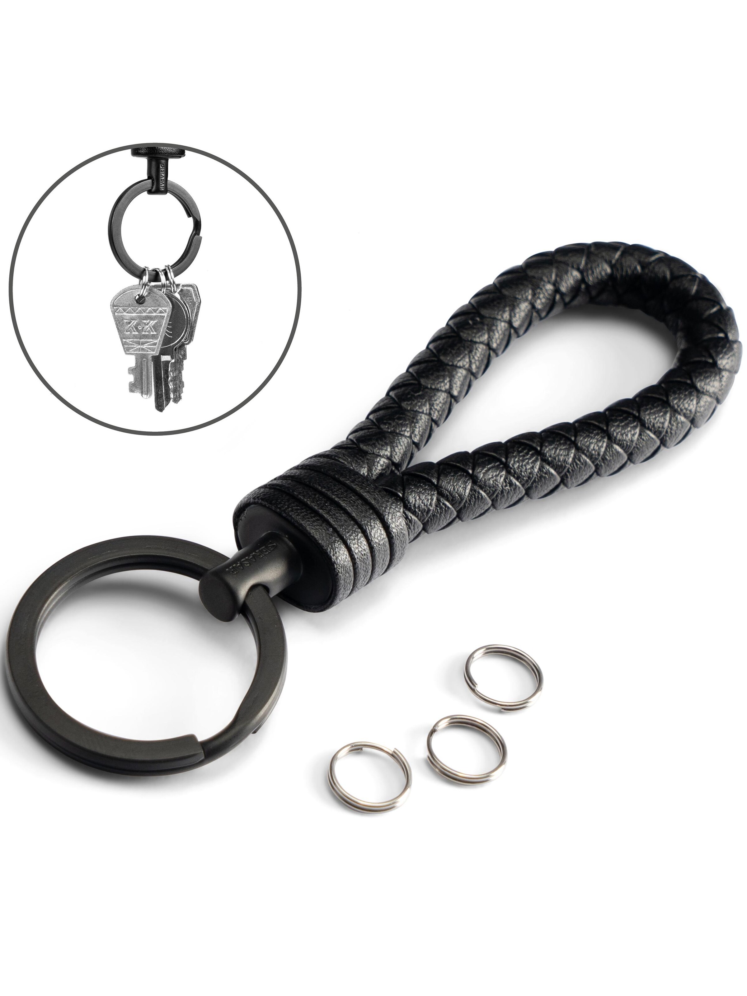 Porte-clés 'Strong' SERASAR en noir