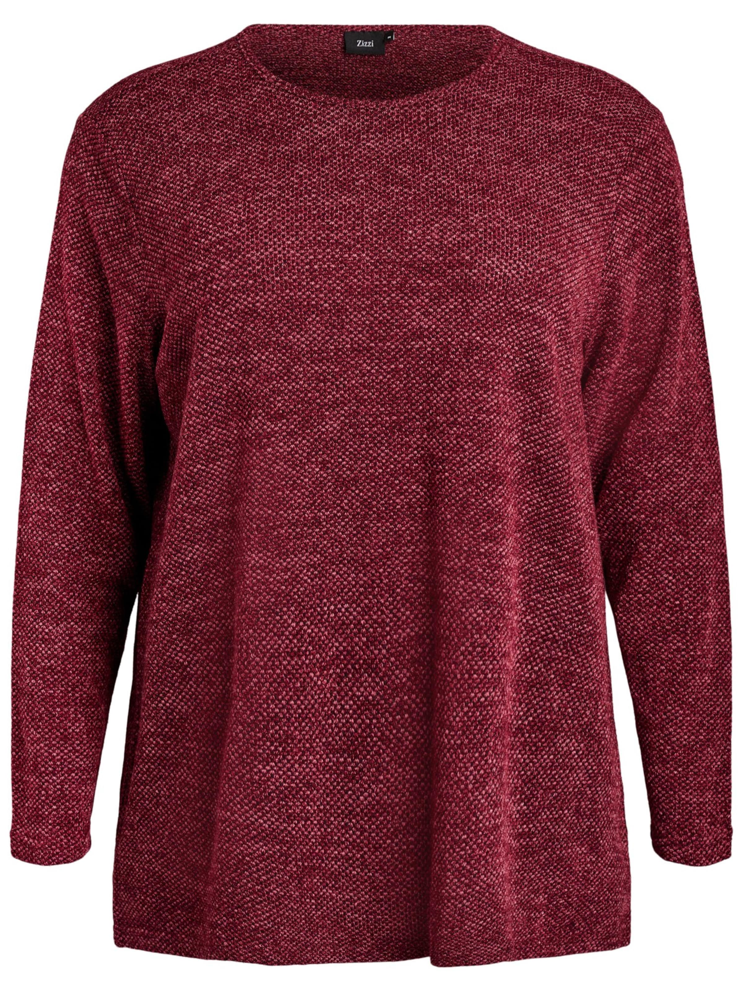 Zizzi Свитер 'Cavig' в Красный: спереди