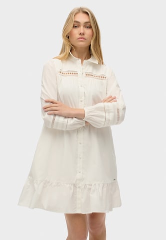 Robe-chemise Superdry & Co en blanc : devant