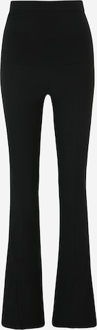 Only Maternity Flared Leggings 'NAOMI' - fekete: elől