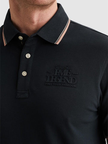 PME Legend - Camiseta 'Polo shirt in piqué with artwork' en azul