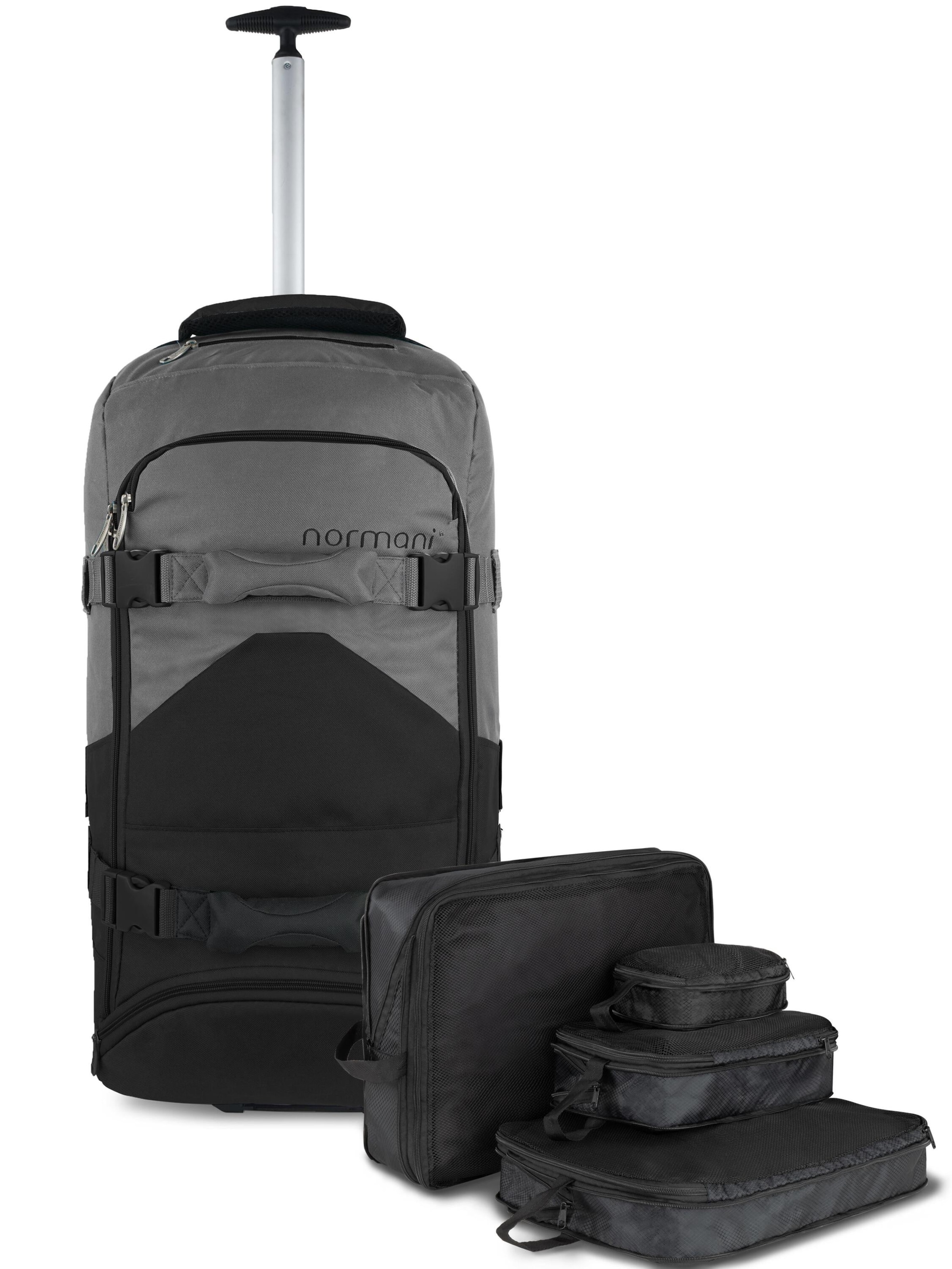 normani Trolley in Schwarz: Vorderseite