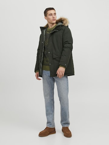 Parka d’hiver 'Champ' JACK & JONES en vert