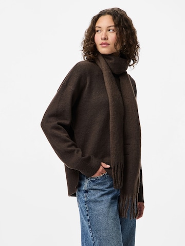 PIECES Scarf 'JINNY' in Brown