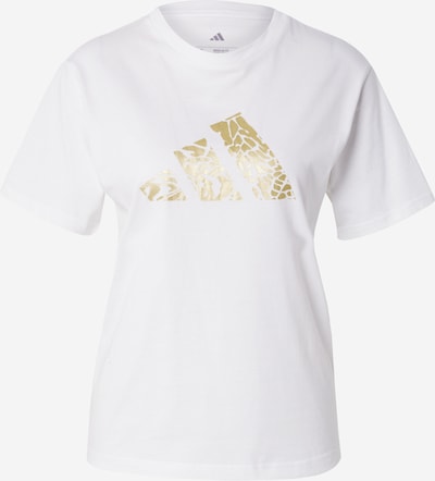 ADIDAS SPORTSWEAR Toiminnallinen paita 'MET' värissä kulta / valkoinen, Tuotenäkymä