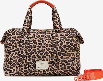 Sac week-end Les Visionnaires en marron : devant