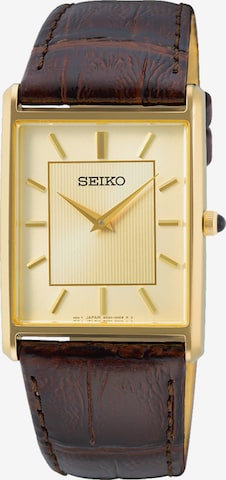 SEIKO Analog Watch in Brown: front