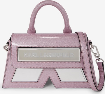 Borsa a mano di Karl Lagerfeld in rosa: frontale