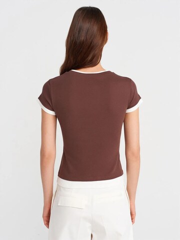 Dilvin T-Shirts in Braun