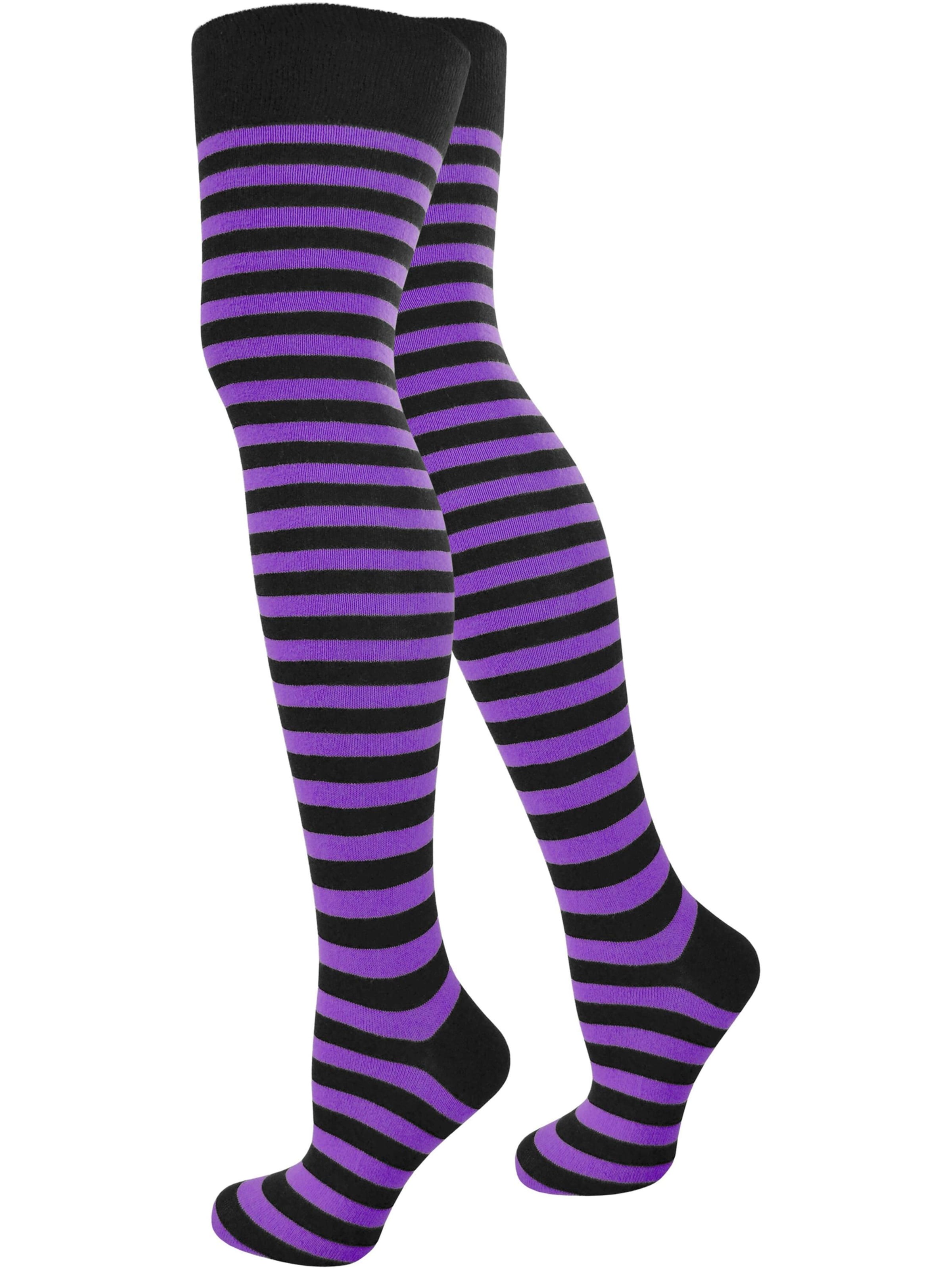 Chaussettes montantes normani en noir : devant