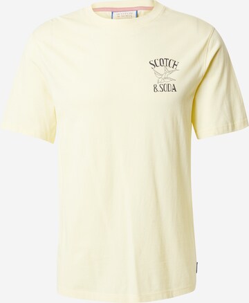 Tricou de la SCOTCH & SODA pe galben: față