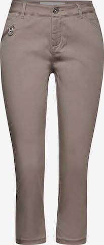 STREET ONE Slim fit Pants in Brown: front