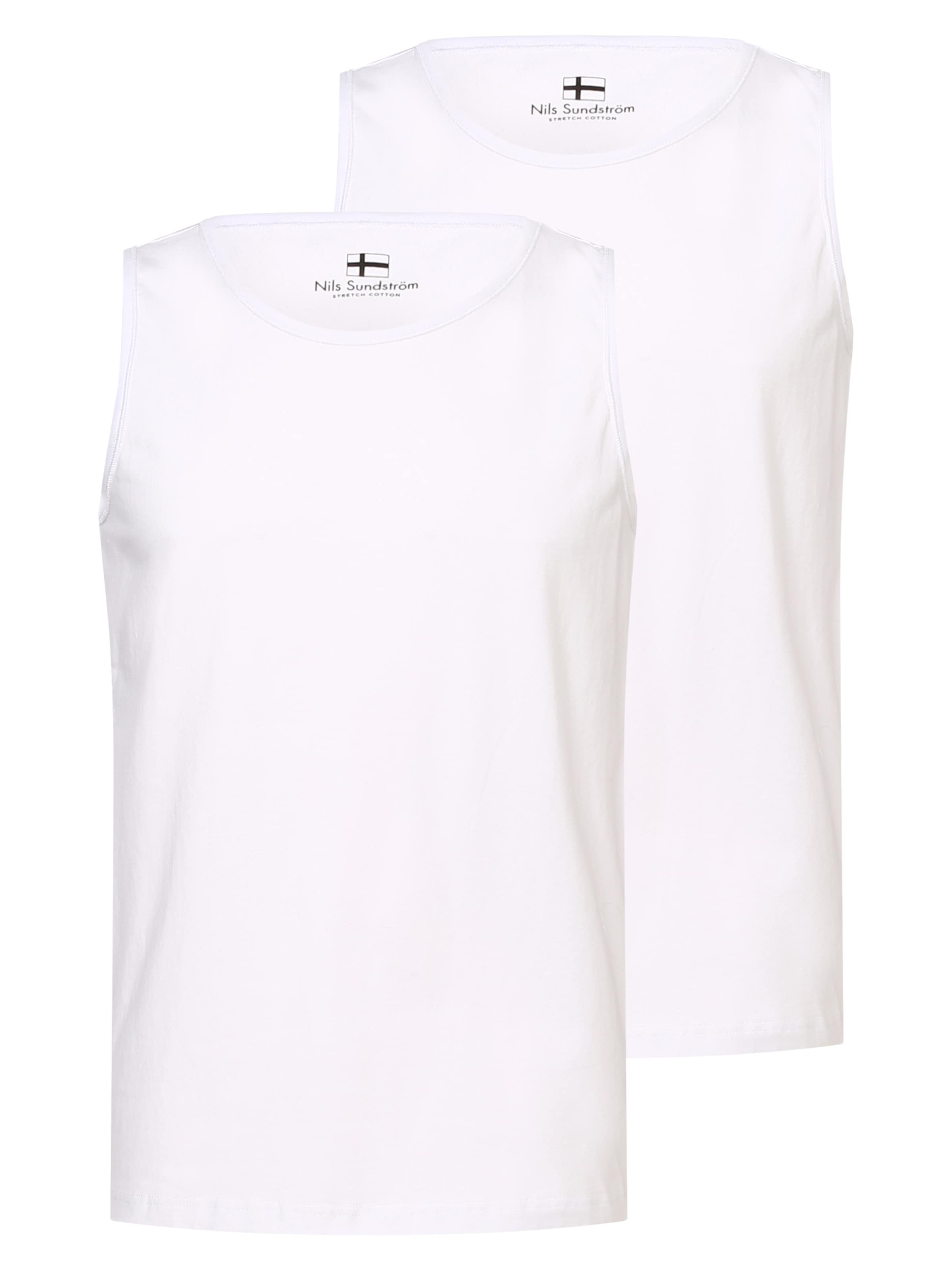 Nils Sundström Undershirt in White: front