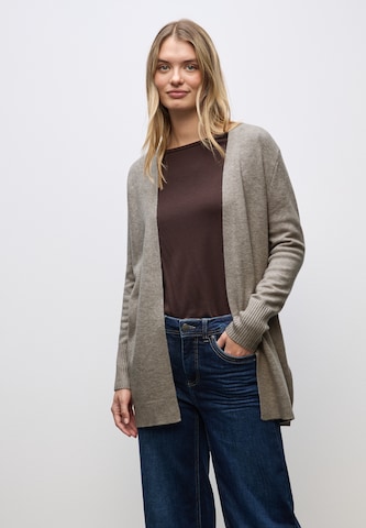 STREET ONE Strickjacke in Beige: Vorderseite