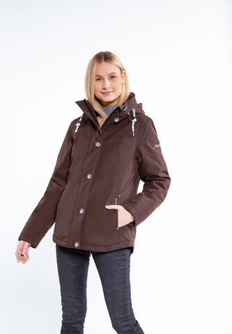 Schmuddelwedda Weatherproof jacket in Brown: front