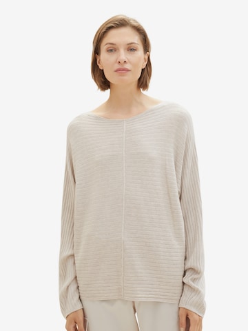 TOM TAILOR Sweater in Grey: front