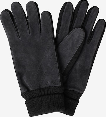 SAMAYA Full Finger Gloves 'VELOUR-THINSULATE' in Black: front