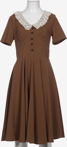 Hell Bunny Dress in S in Brown: front