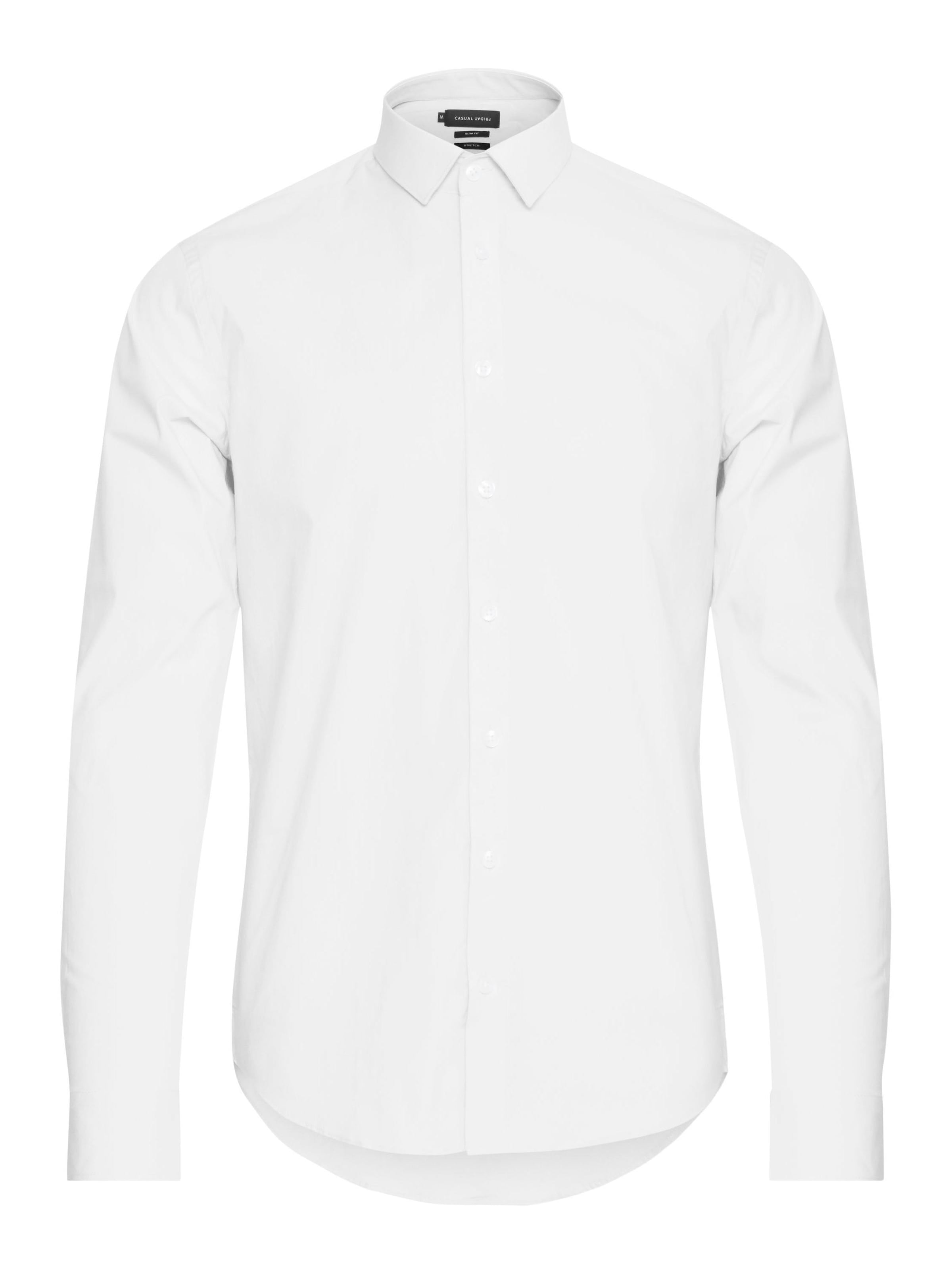 Casual Friday Slim fit Zakelijk overhemd ' CFPalle ' in Wit: voorkant