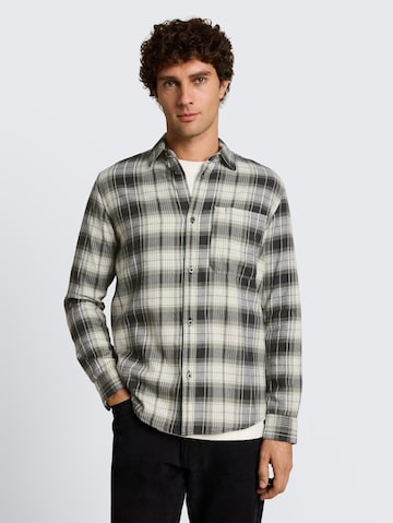 TOM TAILOR DENIM Классический крой Рубашка в Белый: спереди