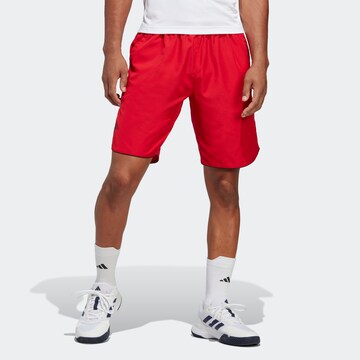 ADIDAS PERFORMANCE Loose fit Workout Pants 'Club' in Red: front