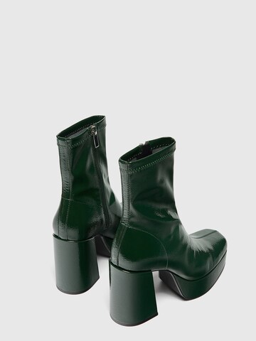 Pull&Bear Ankle Boots in Green