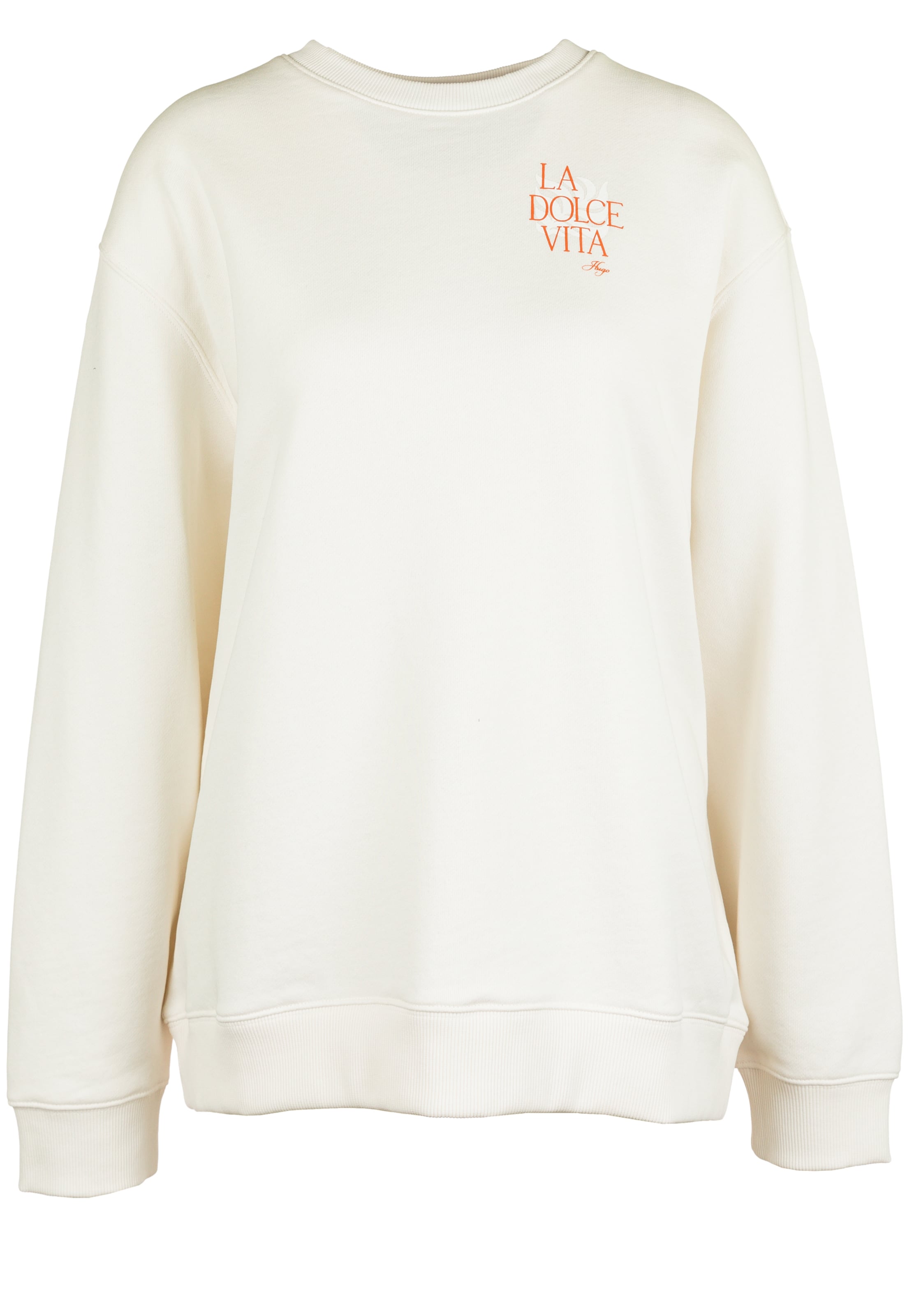 HUGO Sweatshirt in Weiß: Vorderseite