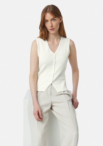 Cardigan comma casual identity en blanc : devant