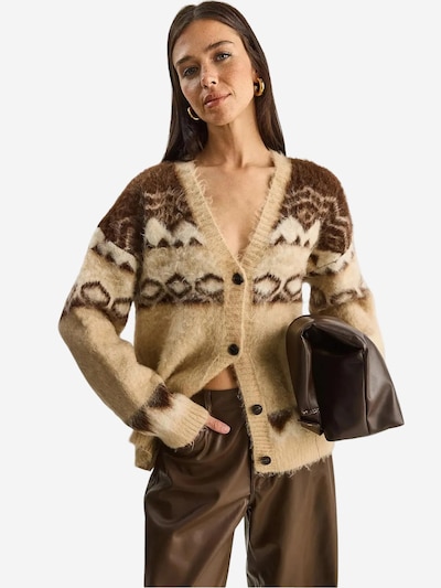 Bianco Lucci Knit Cardigan 'Strickjacken' in S-L in Beige, Item view