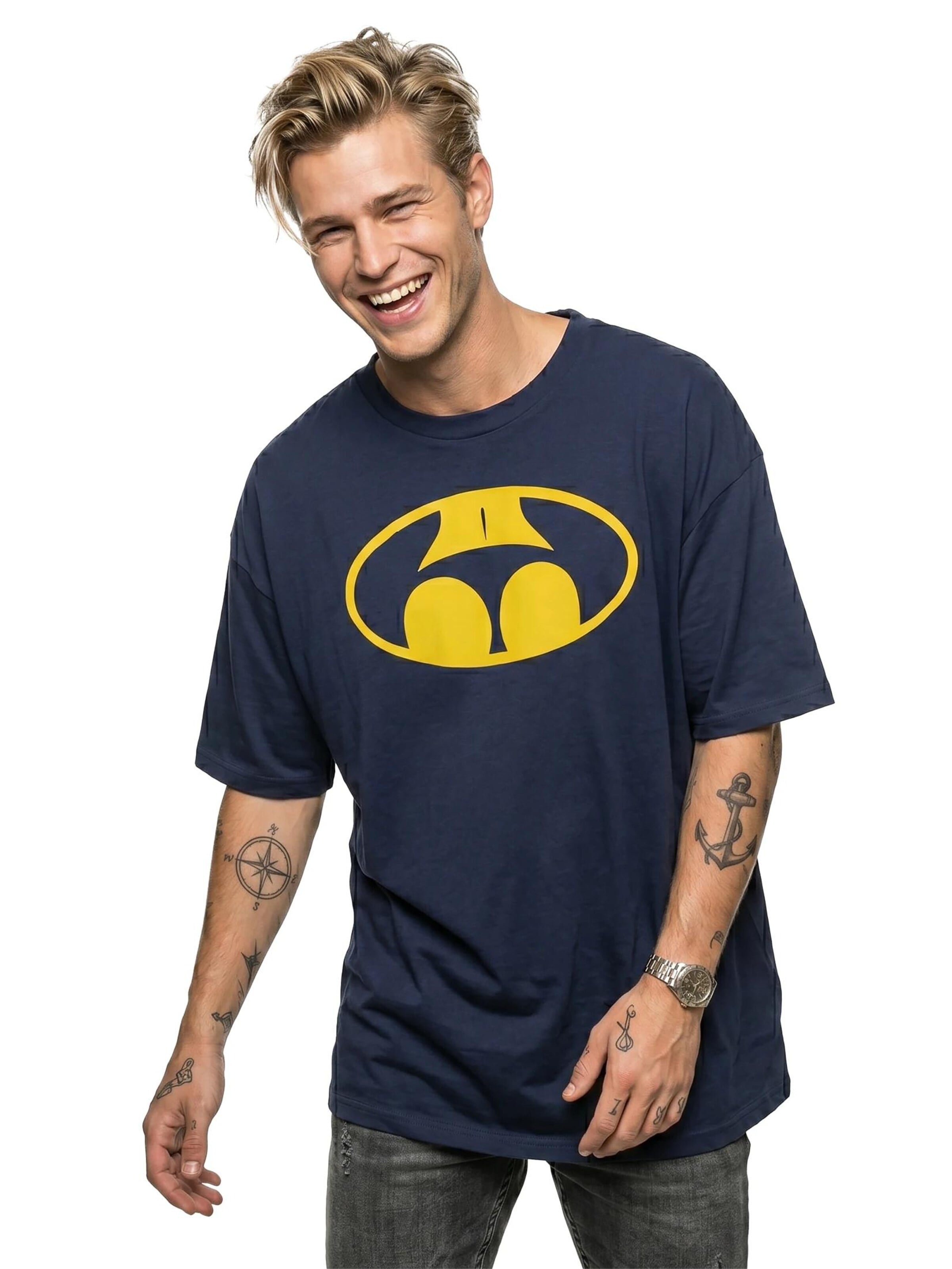 MAKAYA Shirt 'Buttman' in Blue