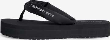 Sandales Calvin Klein Jeans en noir : devant
